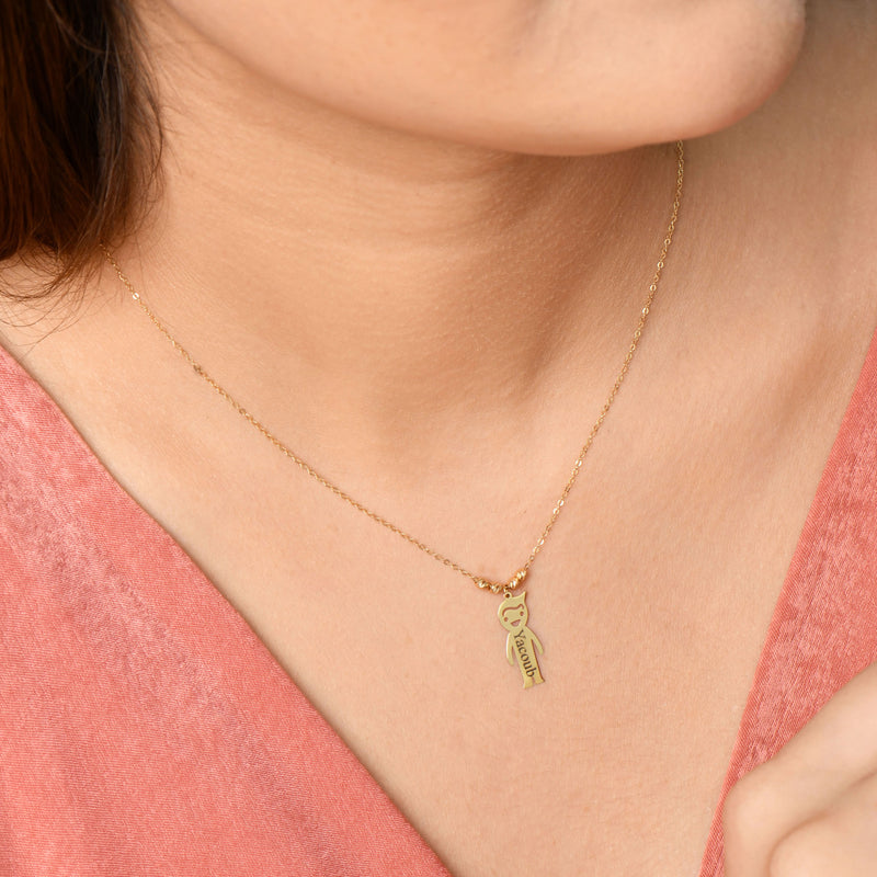 Collier Happy Family en Or 18K