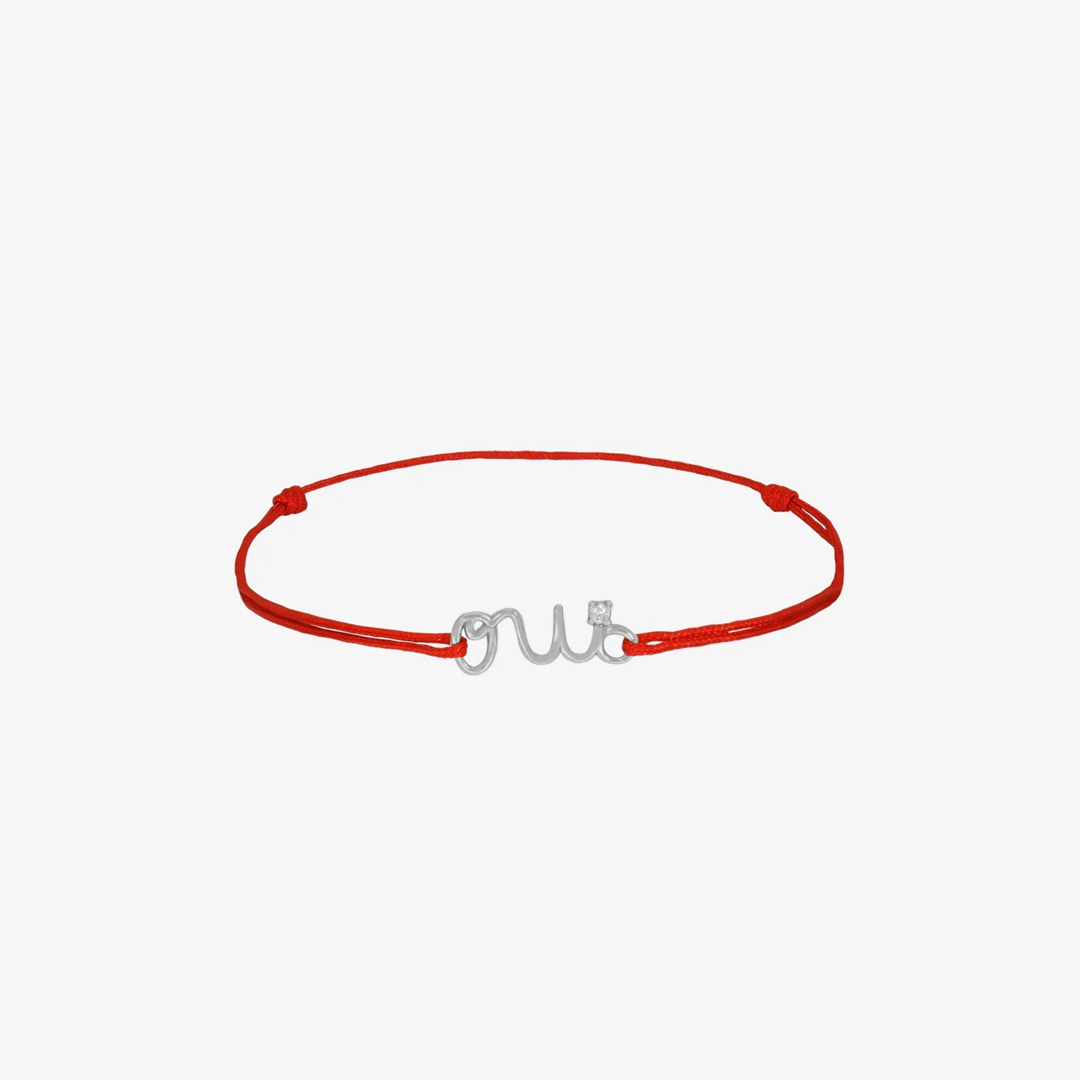 Bracelet Cordon Oui en Or 18K — image 2