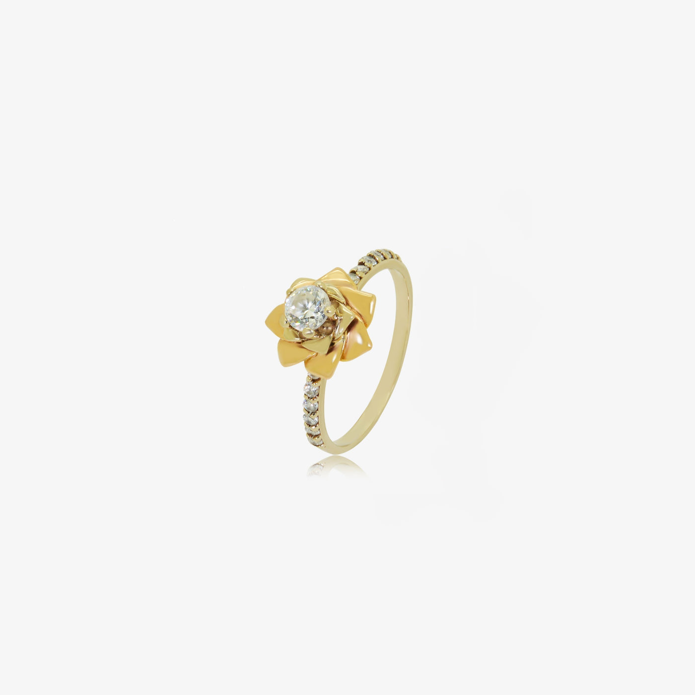 Rose Solitaire En Or 18K et Diamant — image 4