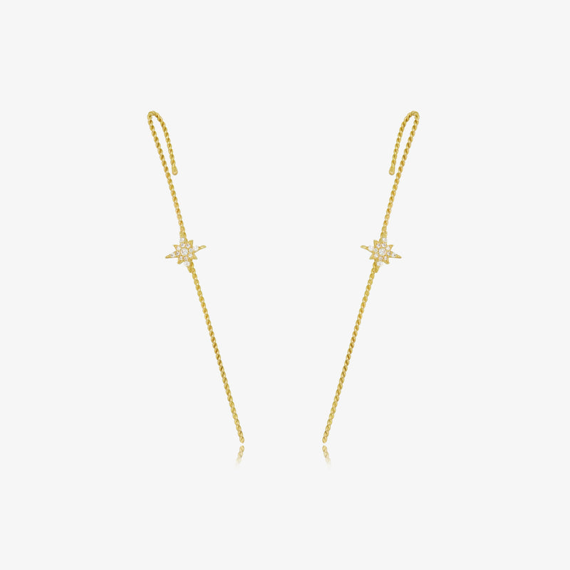 Boucles éclair en Or 18K
