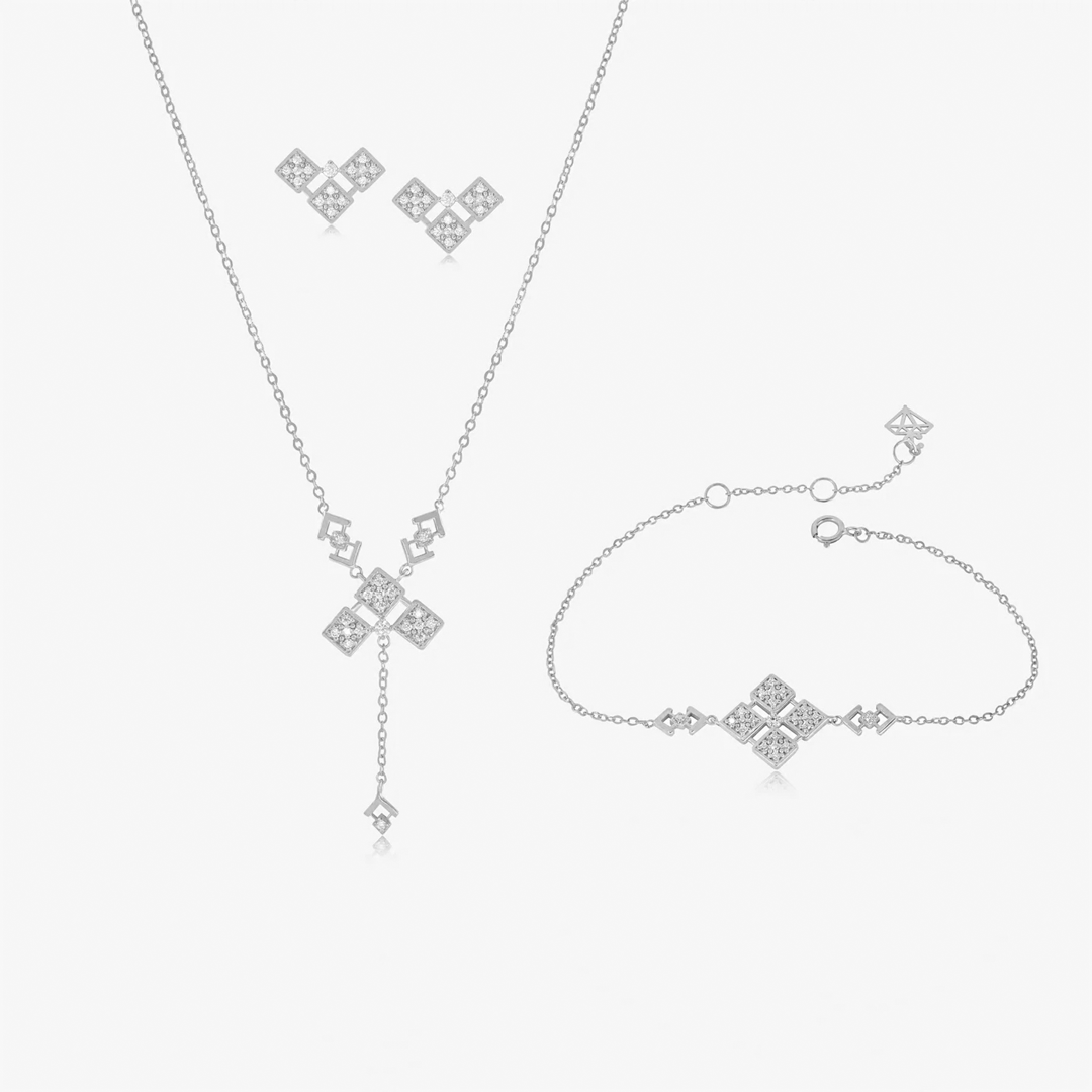 Ensemble Trèfle tribale En Or 18K — image 2
