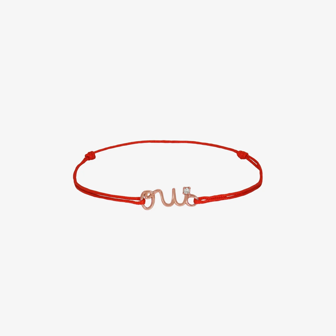 Bracelet Cordon Oui en Or 18K — image 3