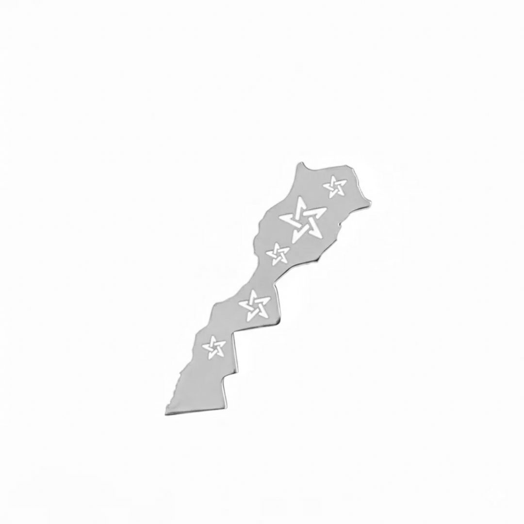 Broche Carte Du Maroc en Or 18K — image 2