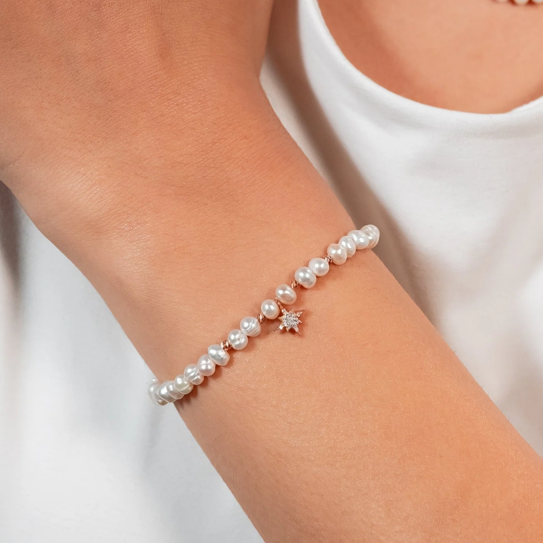 Bracelet espoir en Or 18K et perles de culture — image 3