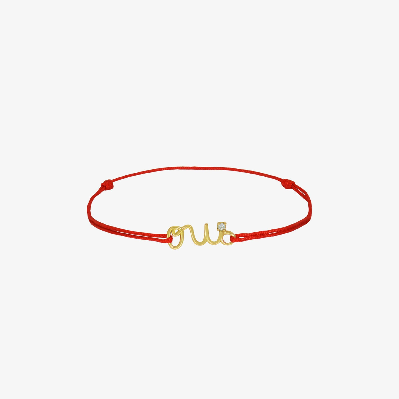 Bracelet Cordon Oui en Or 18K — image 1