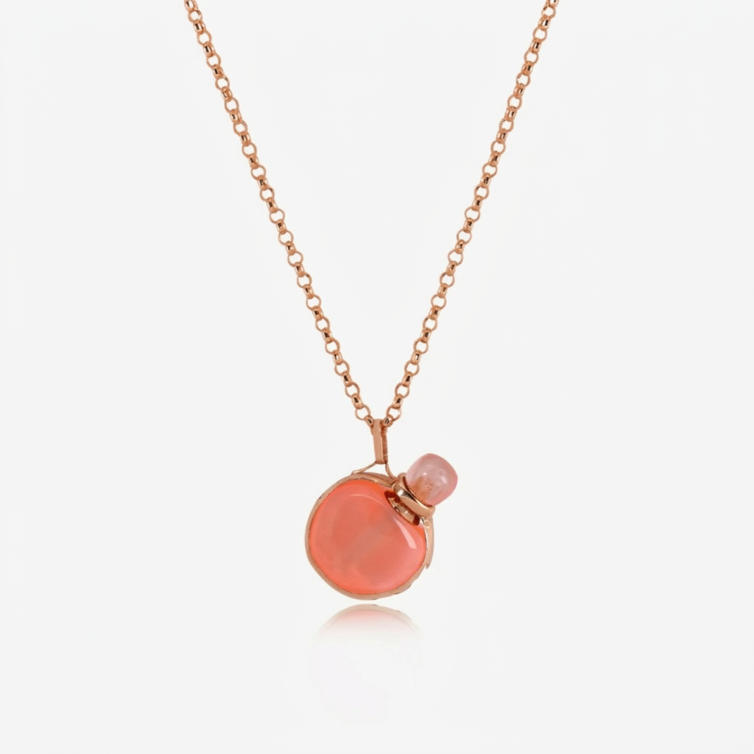Collier Roséa En Or 18K - Flacon Pierre naturelle — image 3