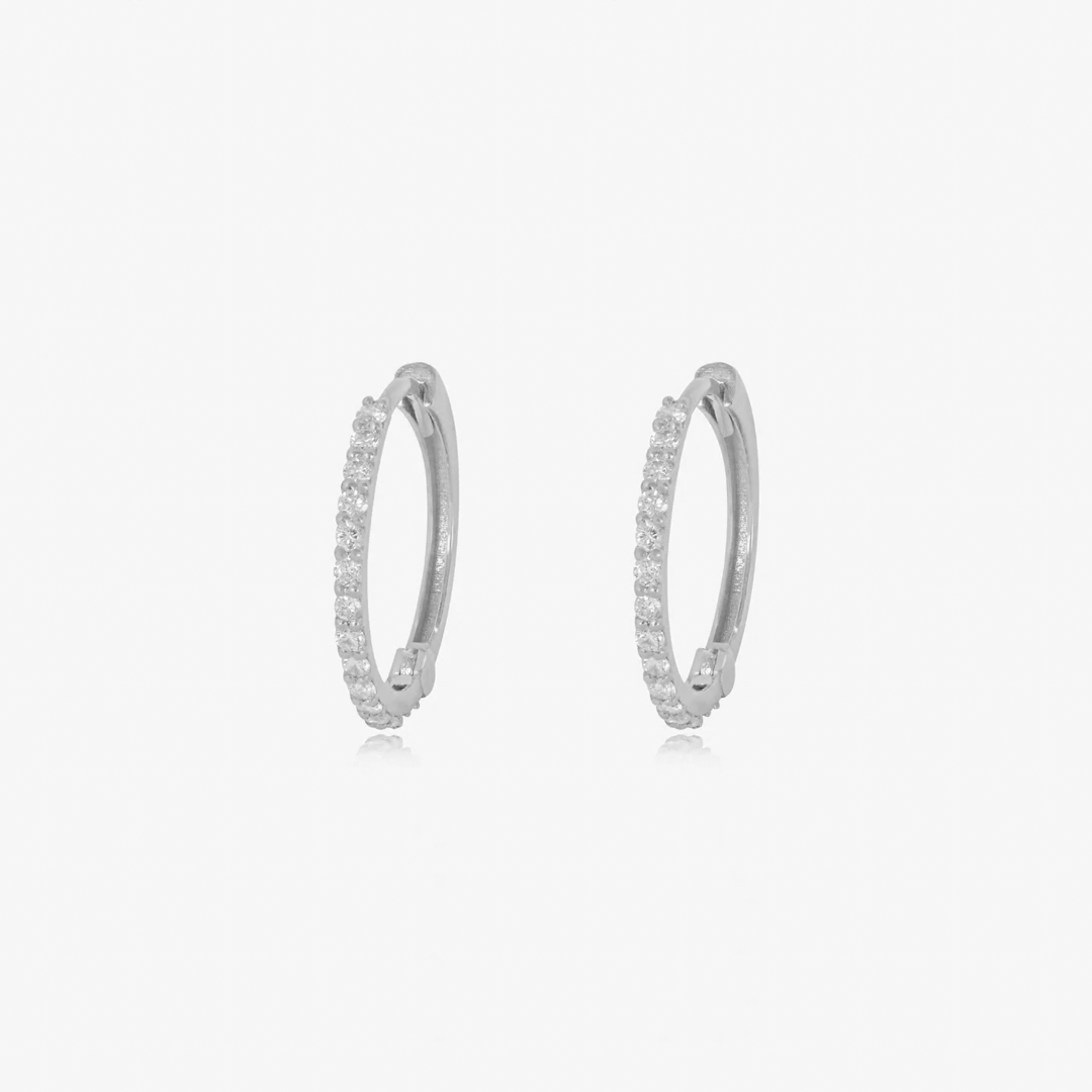 Créoles Diamant Naturel En Or 18K — image 2