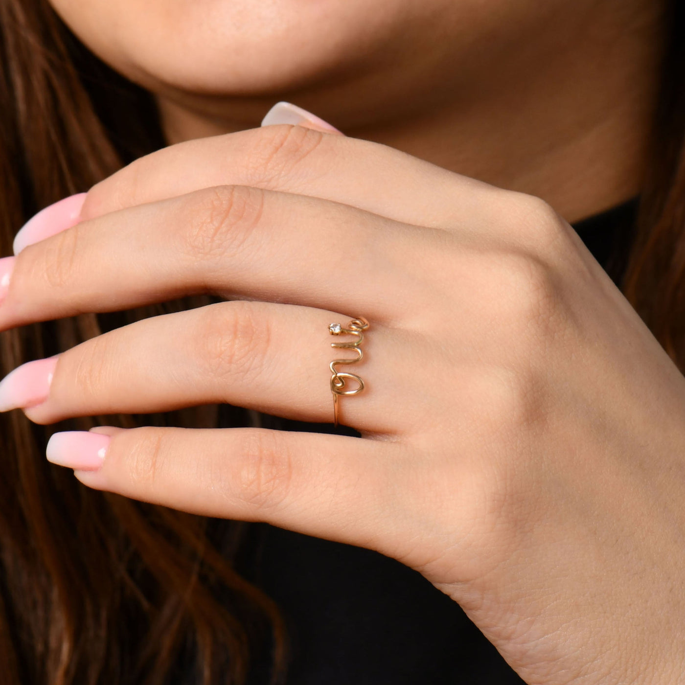 Bague Oui en Or Blanc 18K — image 3