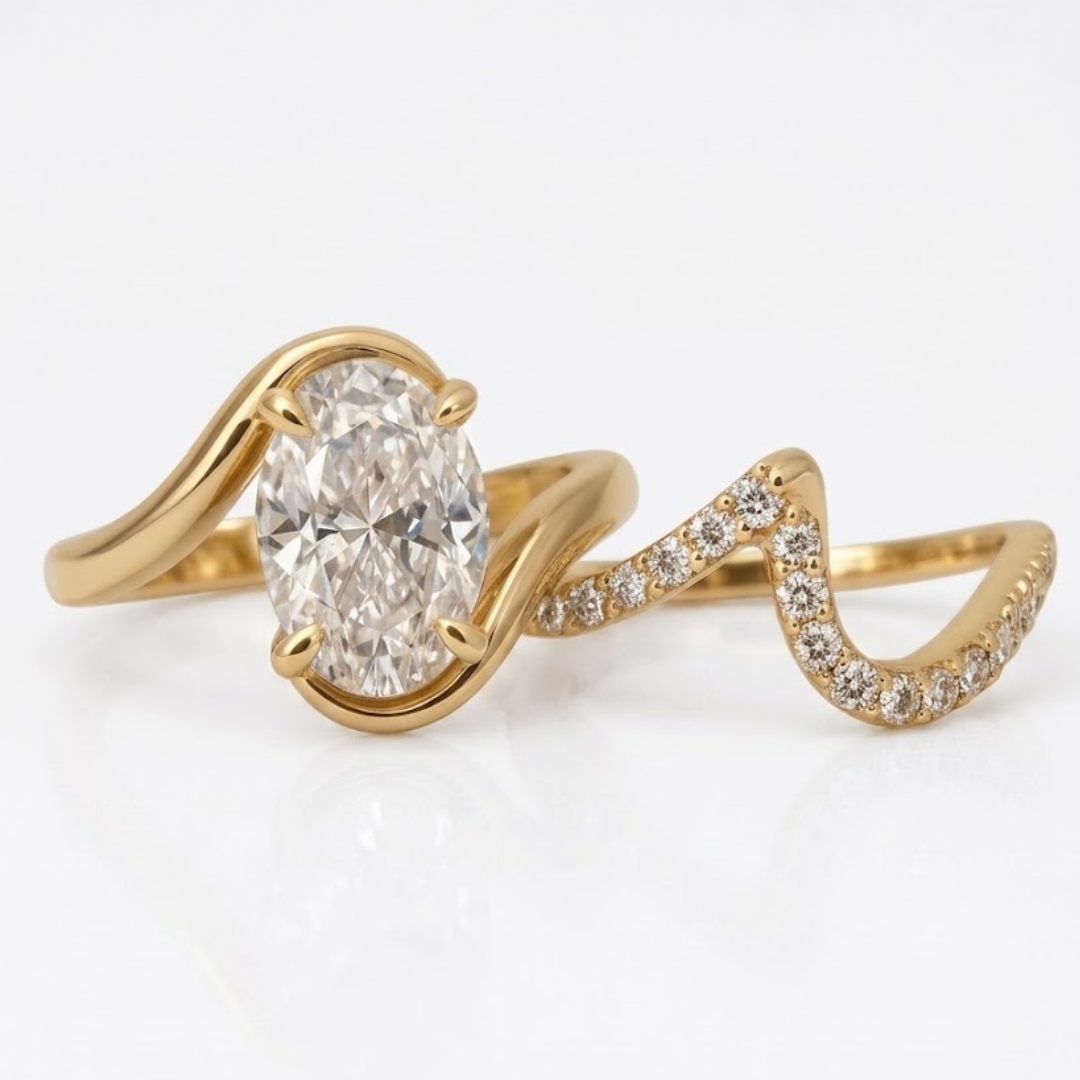 Bague Waves en Or 18K — image 2
