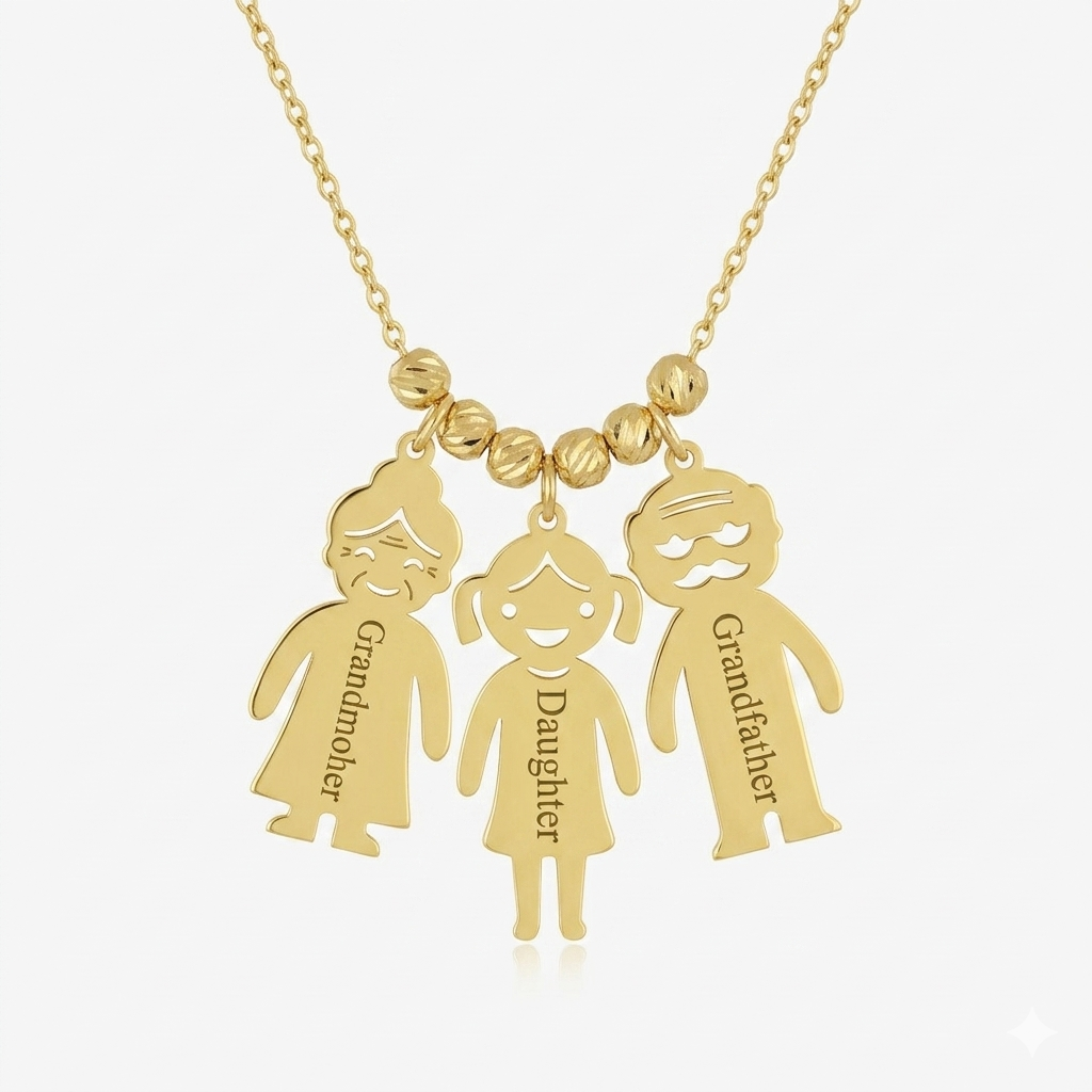 Collier Happy Family en Or 18K — image 4