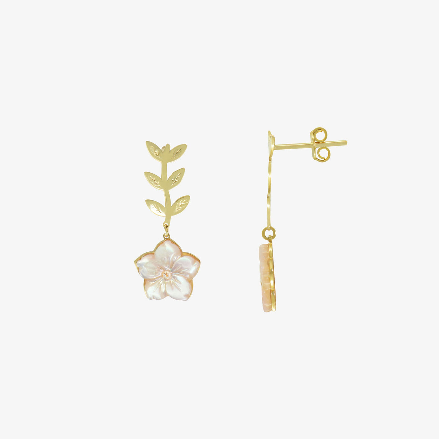 Boucles d'oreilles Sérénité Florale En Or 18k — image 1