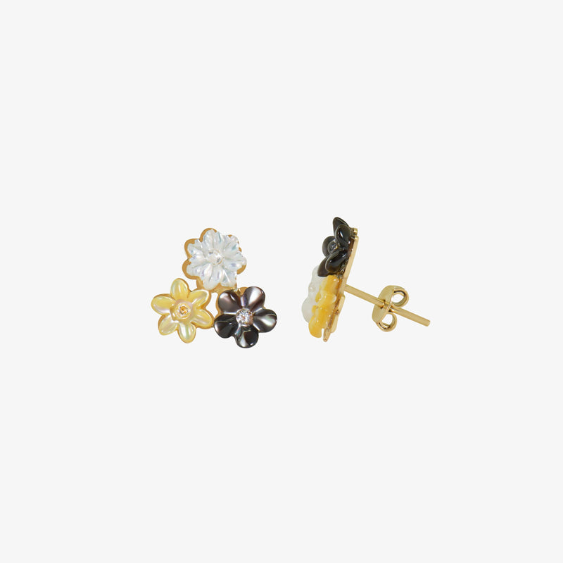 Boucles d’oreilles Jardin Électrique En Or 18K
