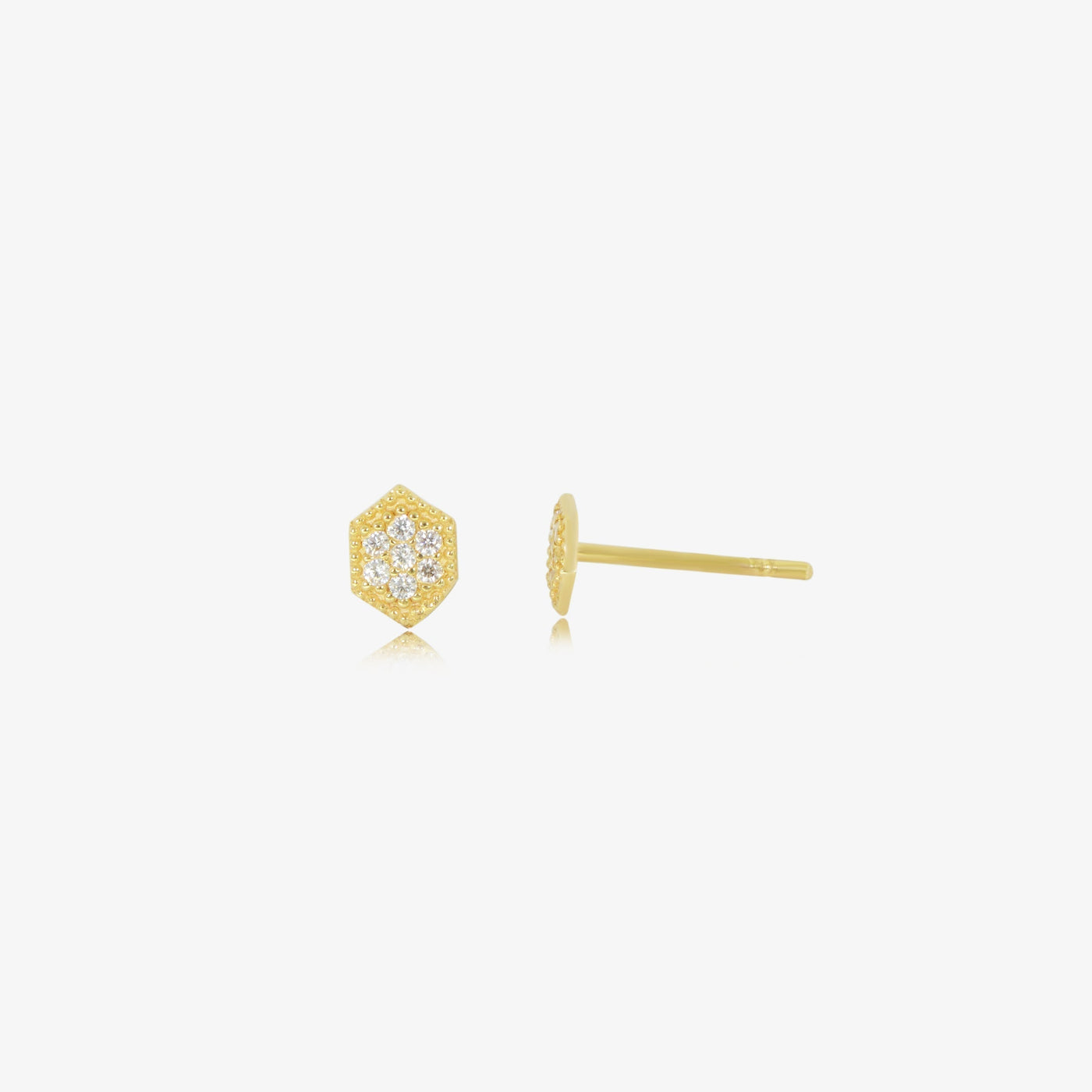 Boucle Stud cristal en Or 18K — image 1