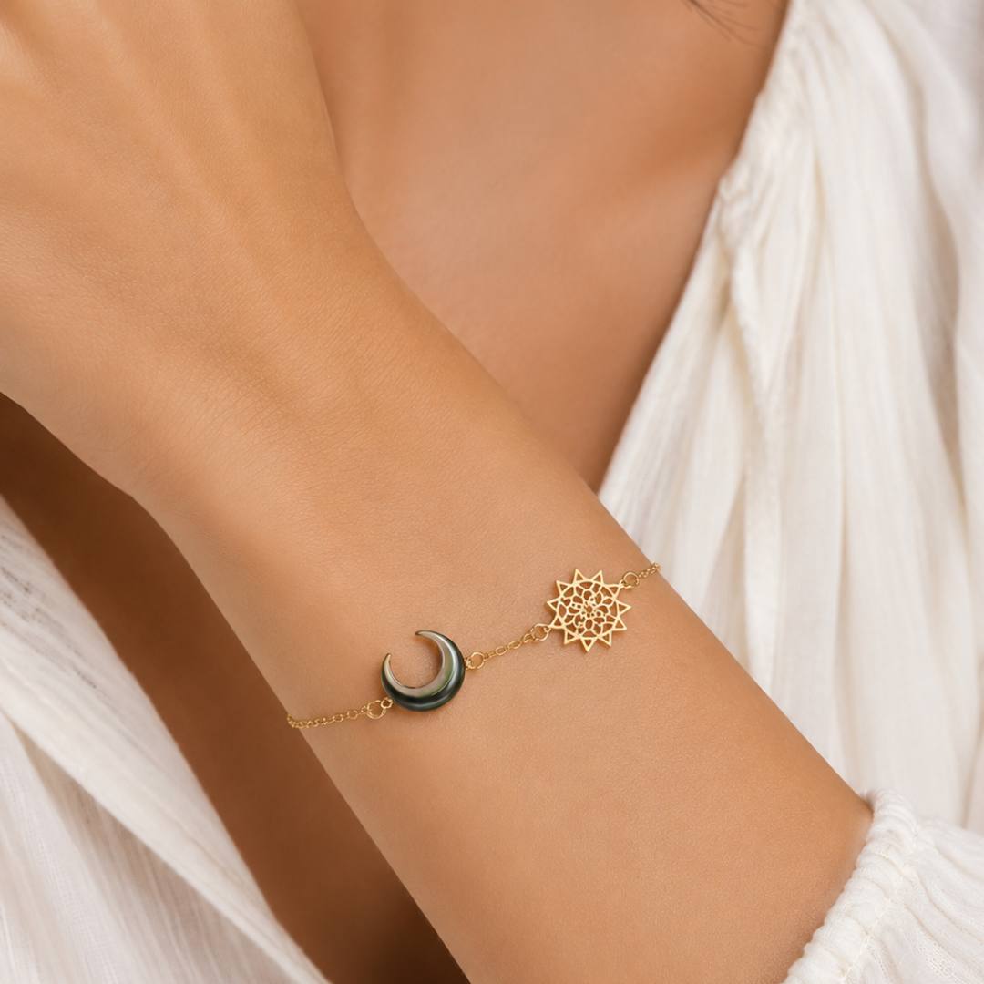 Bracelet Éclipse de Nacre en Or 18K — image 2