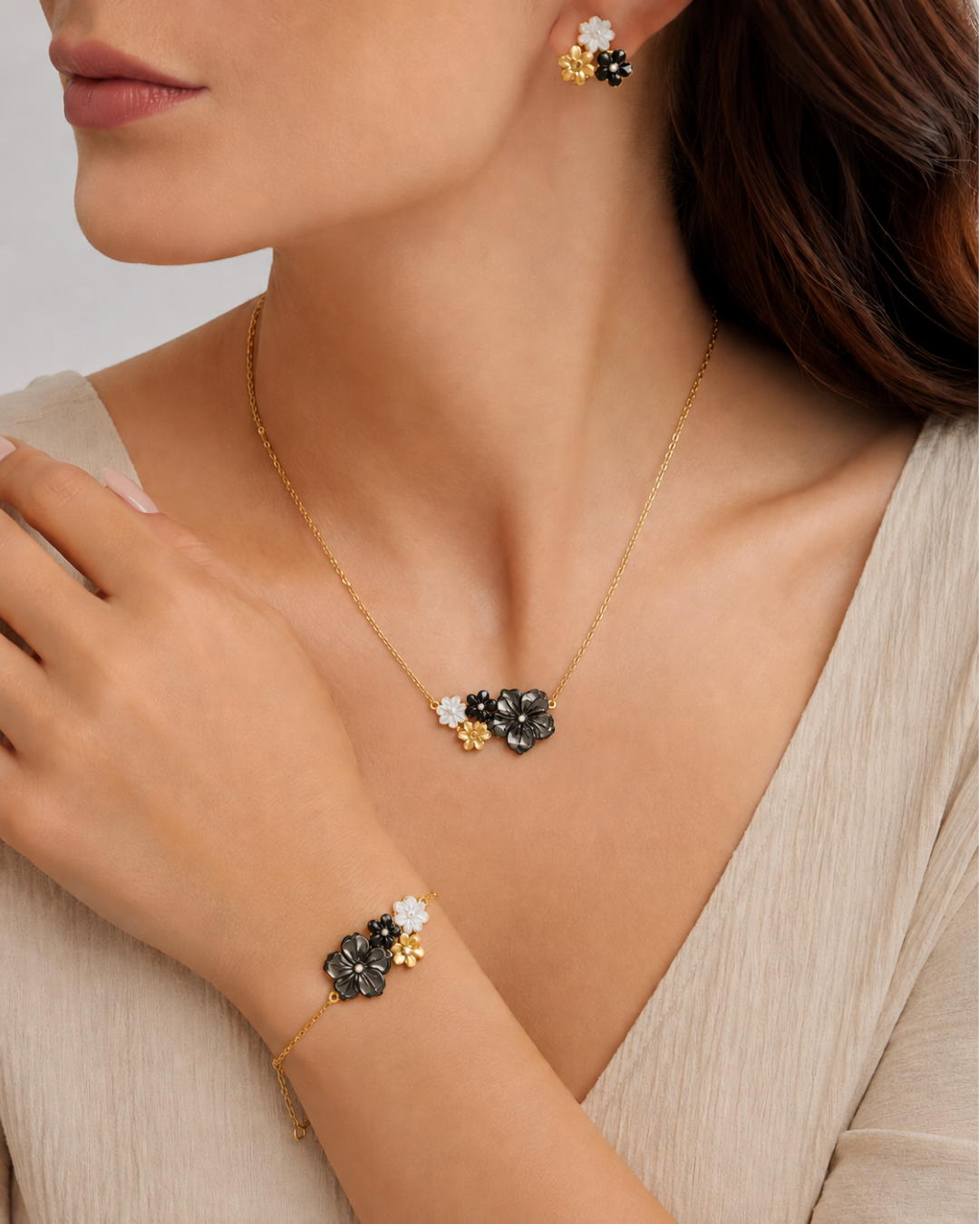 Ensemble Jardin Électrique En Or 18K — image 2