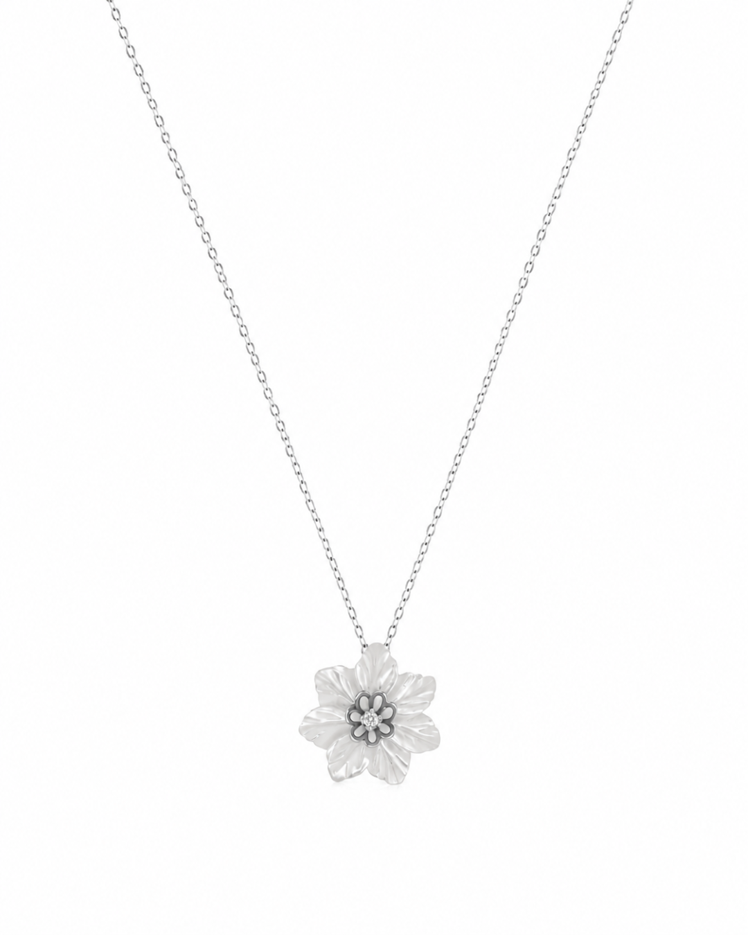 Collier Fleur de Nacre En Or 18K — image 3