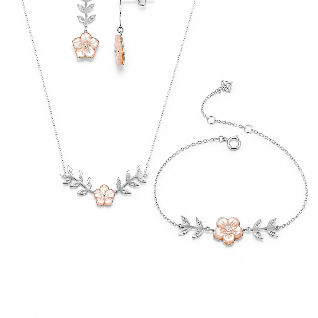 Ensemble Sérénité Florale en Or 18K — image 4