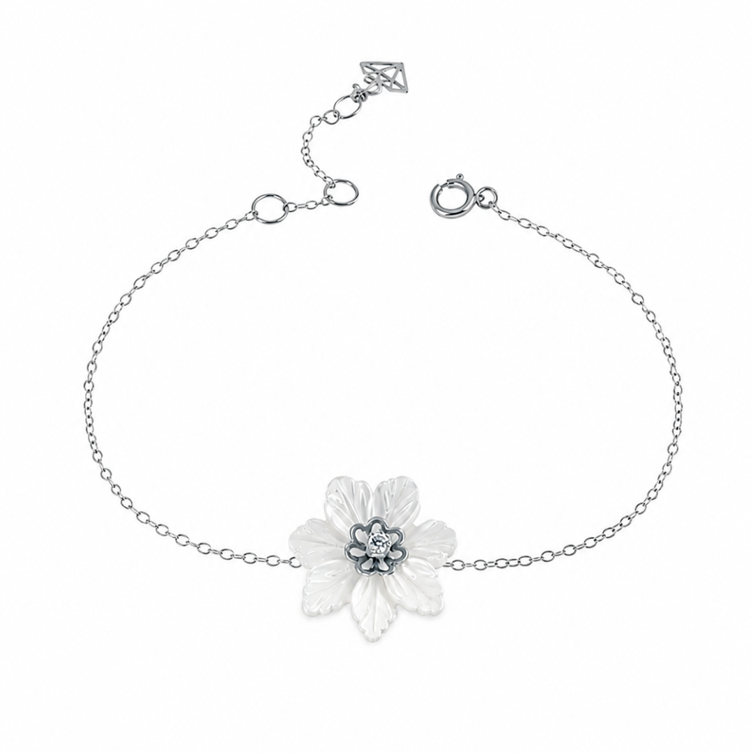 Bracelet Fleur de Nacre en Or 18K — image 3