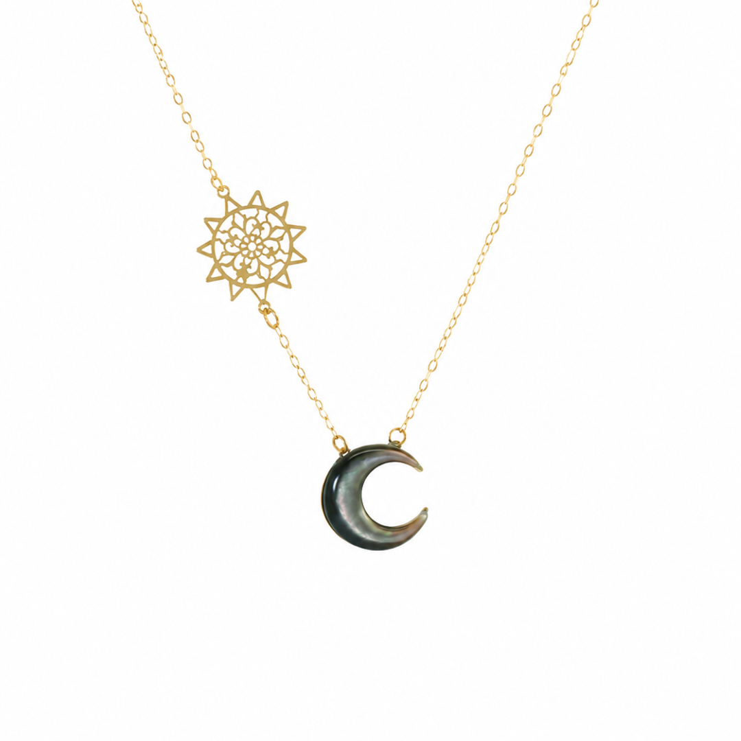 Collier Éclipse de Nacre en Or 18K — image 1