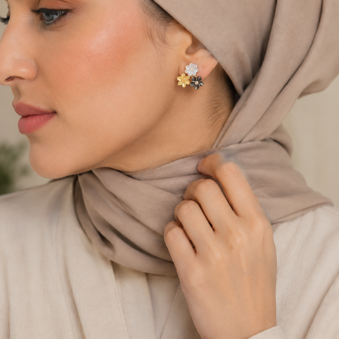 Boucles d’oreilles Jardin Électrique En Or 18K — image 3