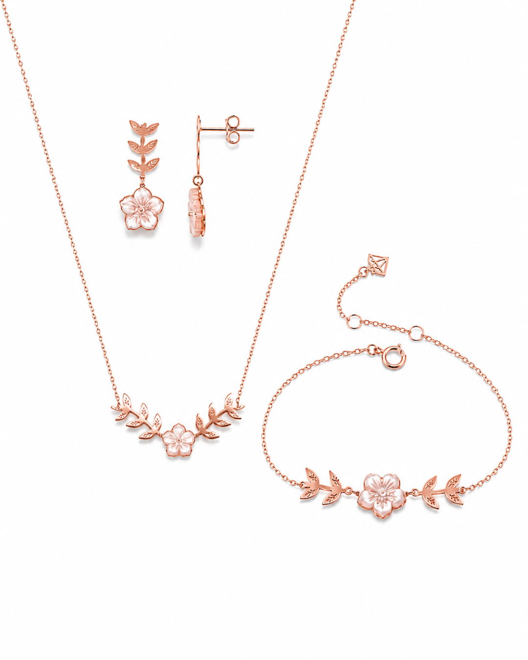 Ensemble Sérénité Florale En Or 18k — image 3