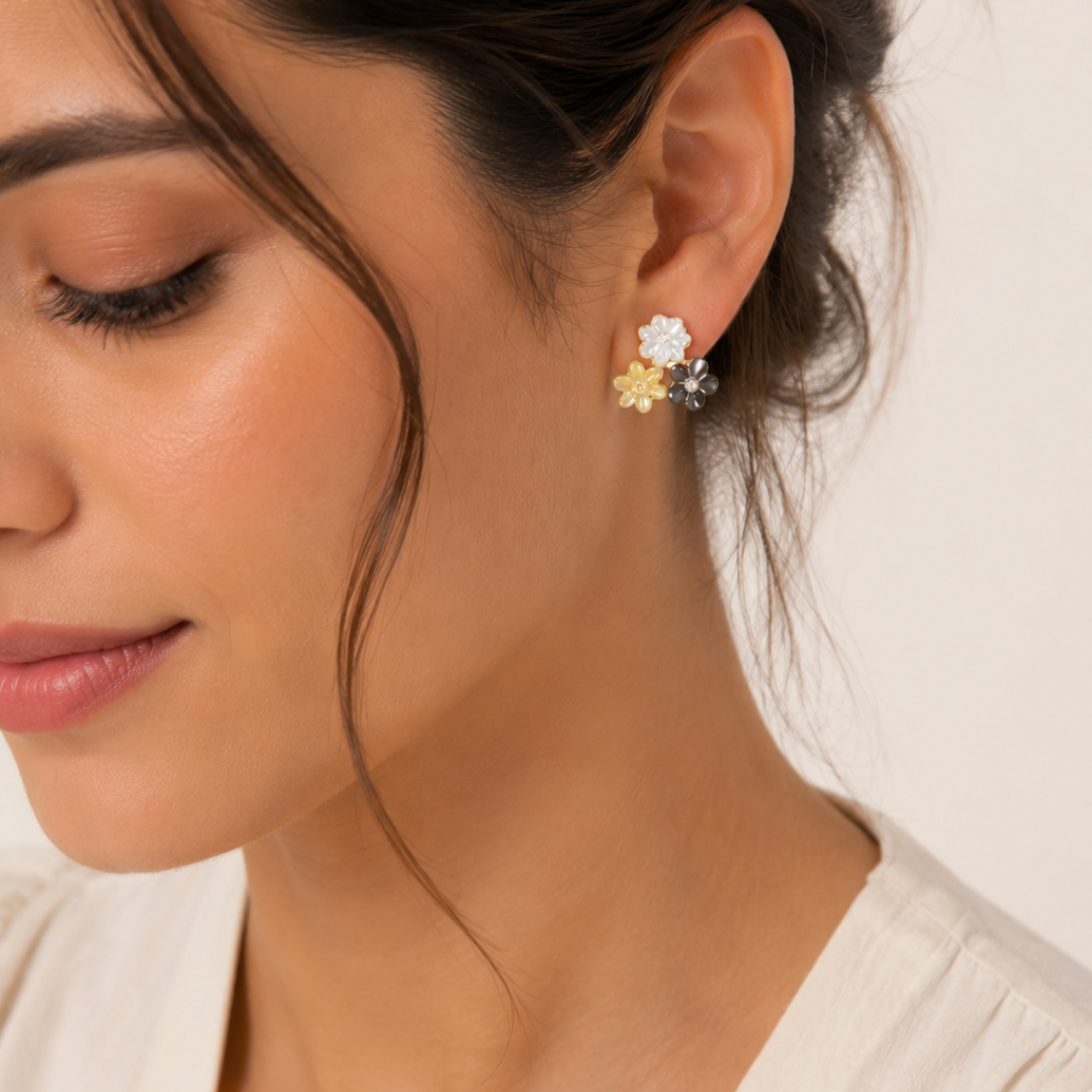 Boucles d’oreilles Jardin Électrique En Or 18K — image 2