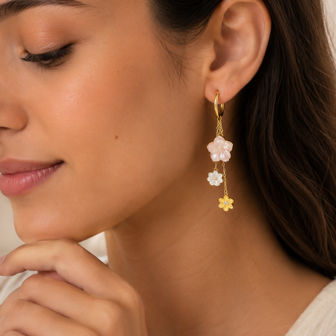 Boucles d’oreilles Éveil Printanier En Or 18K — image 2