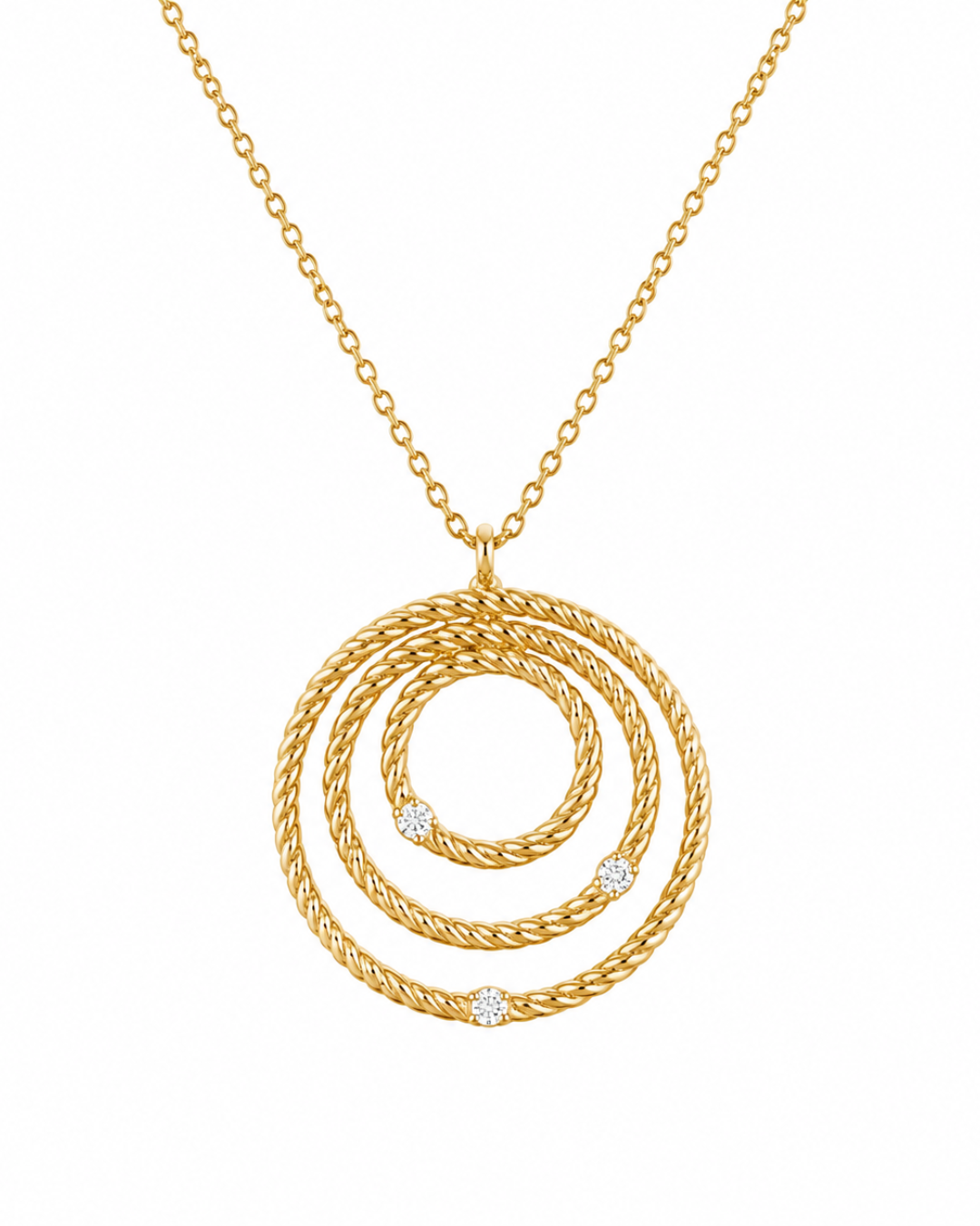 Collier Trois Cercles en Or 18K — image 1