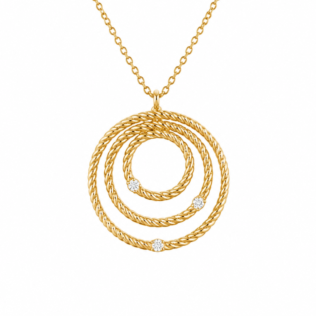 Collier Trois Cercles en Or 18K — image 1