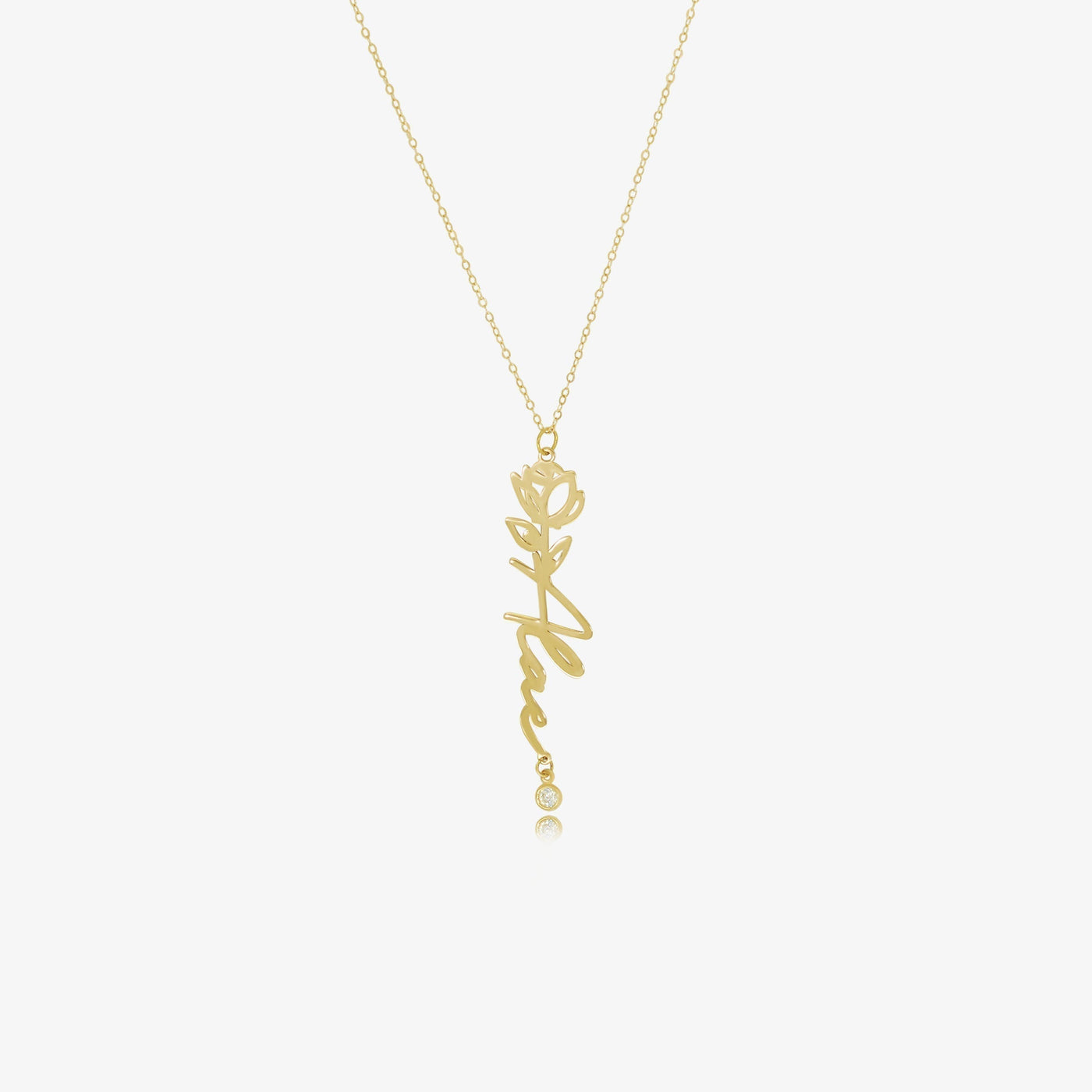 Collier Rose Personnalisée En argent — image 1