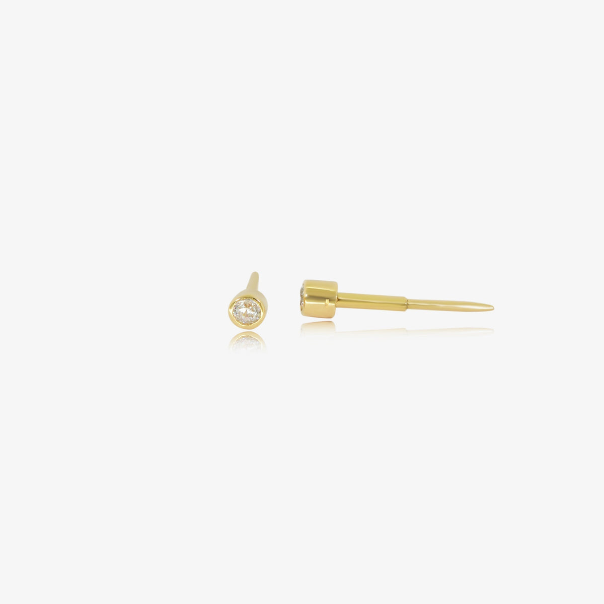 Boucle Stud Pip en or 18K, premier bijou en or intemporel