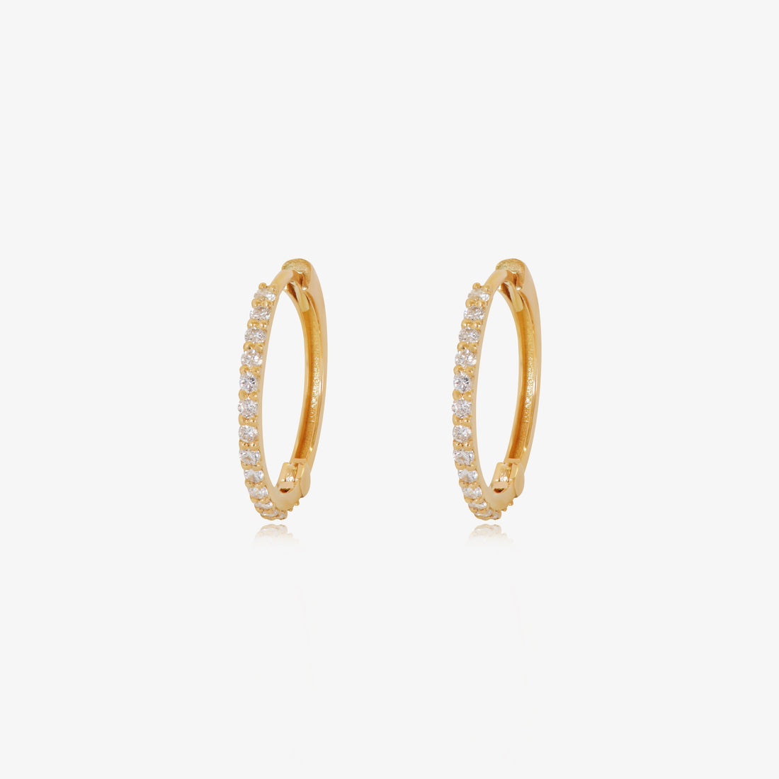 Créoles Diamant Naturel en Or 18K d'Azor Jewelry