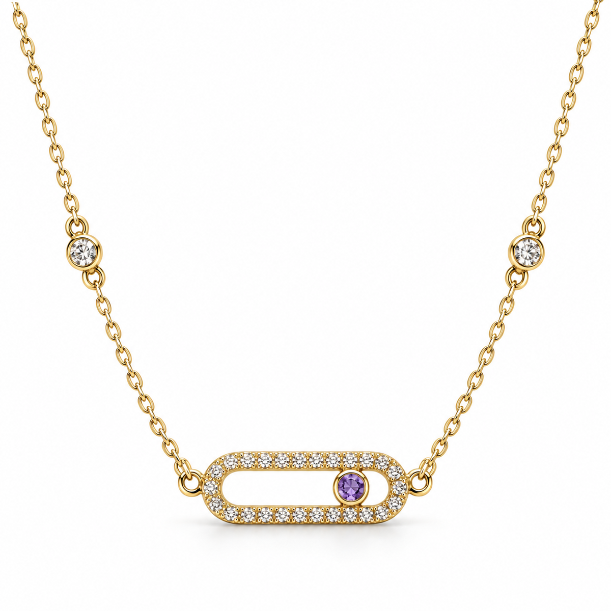 Collier Capsule Améthyste en or 18K, Azor