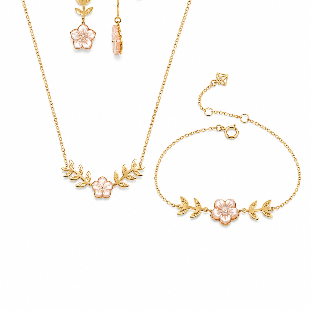 Ensemble Sérénité Florale en or 18K Azor