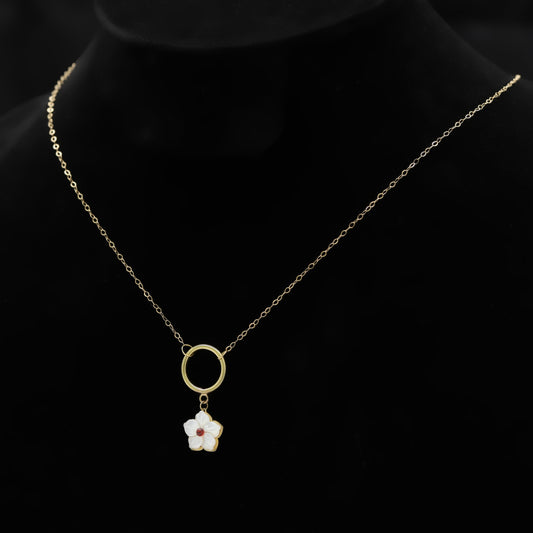 Collier Fleur d’Ivoire en Or 18K