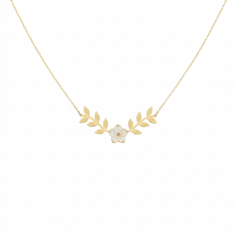 Sérénité Florale en Or 18K