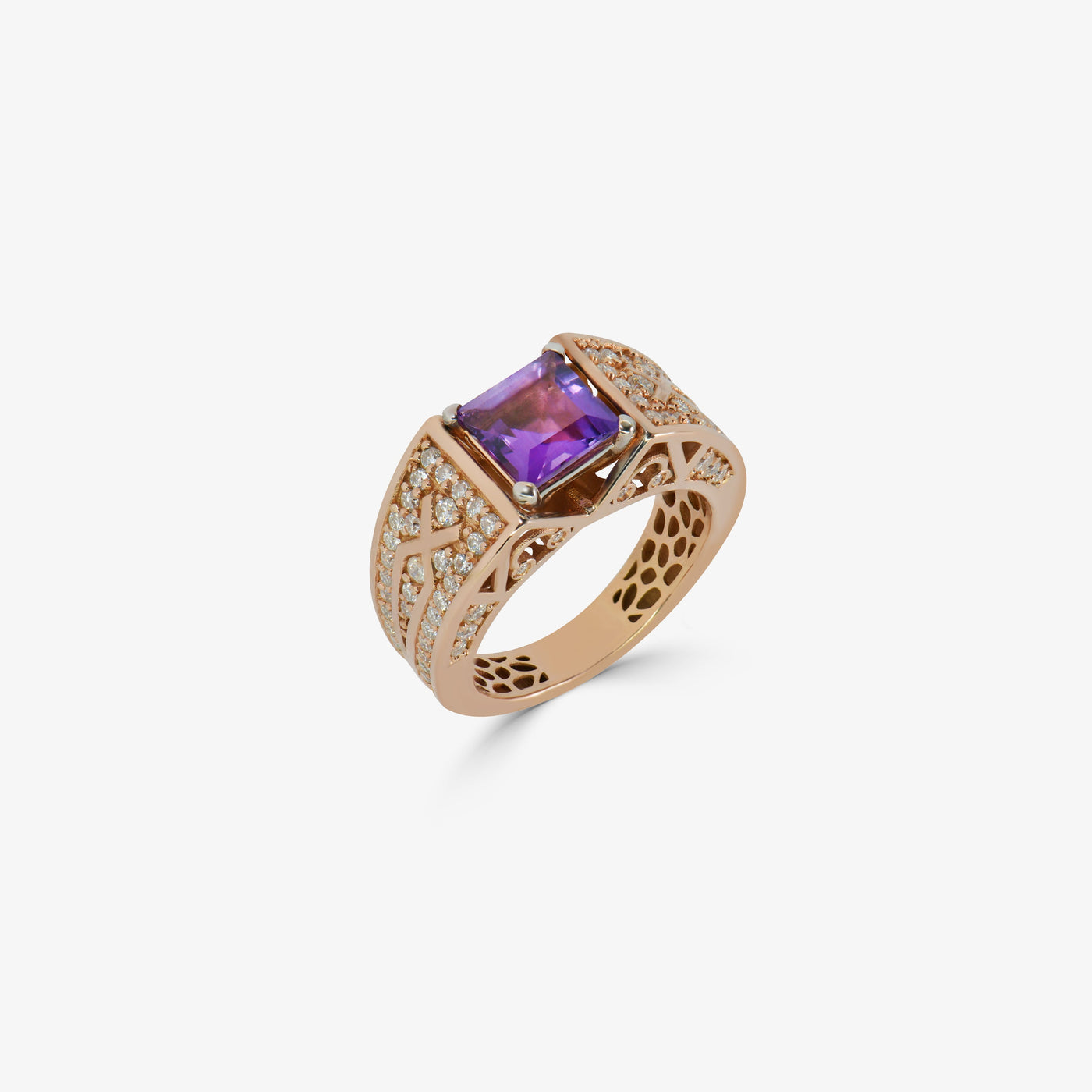 Bague Tislit en Or 18K Améthyste naturel — image 1