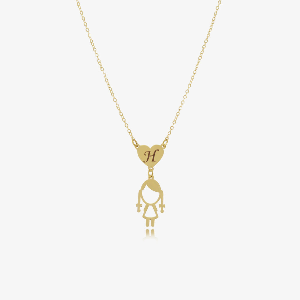 Little Love Necklace in 18k Gold