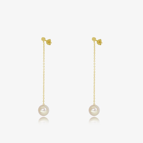 Boucle Lune Suspendue en Or 18K – Azor