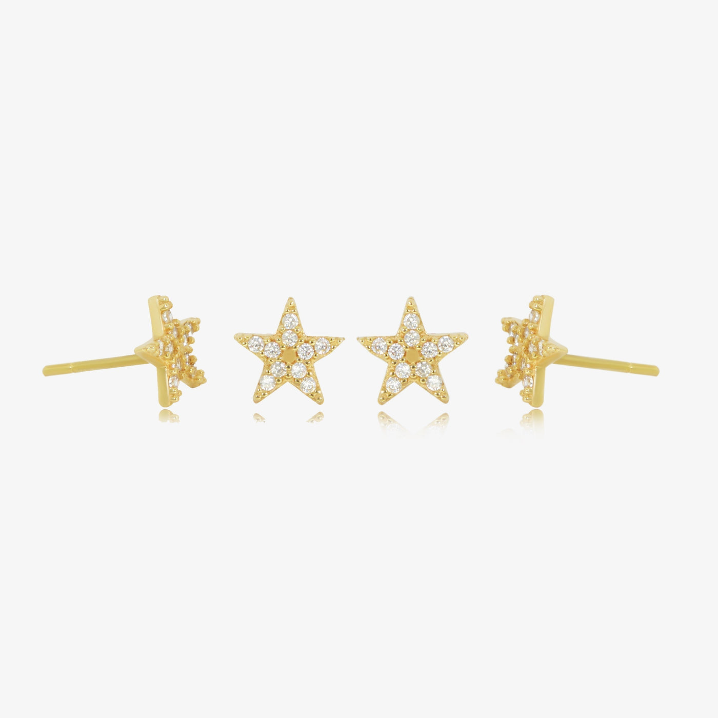 Boucles Stud star en Or 18K — image 1