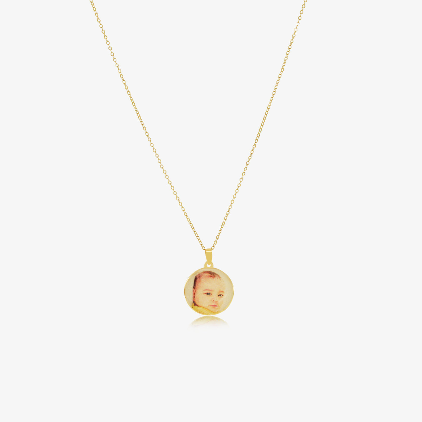 Collier Personnalisé Photo Couleur en argent — image 1
