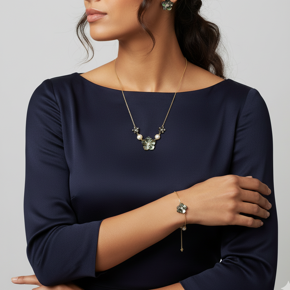 Ensemble Clarté Nacrée en Or 18K