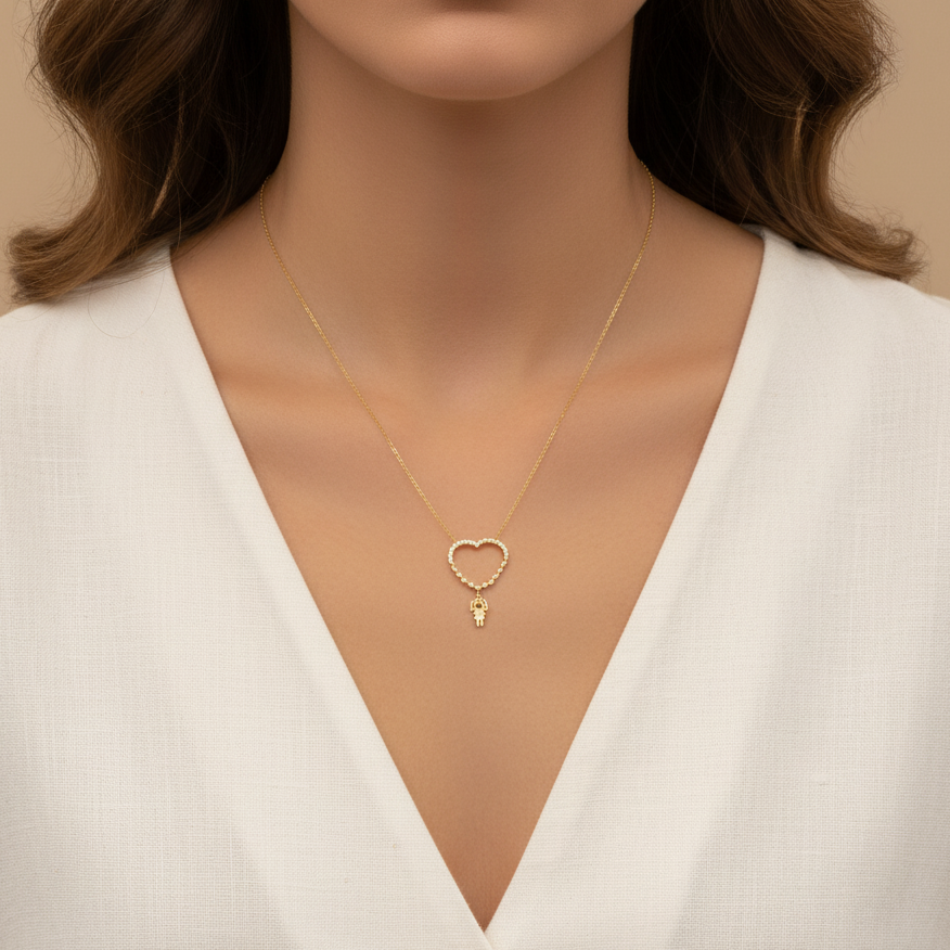Collier Câlins Célestes en Or 18K