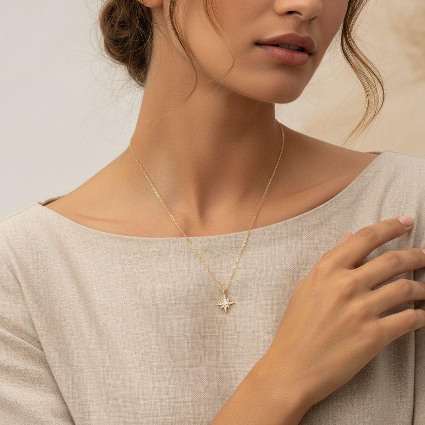 Collier Shining en Or 18K