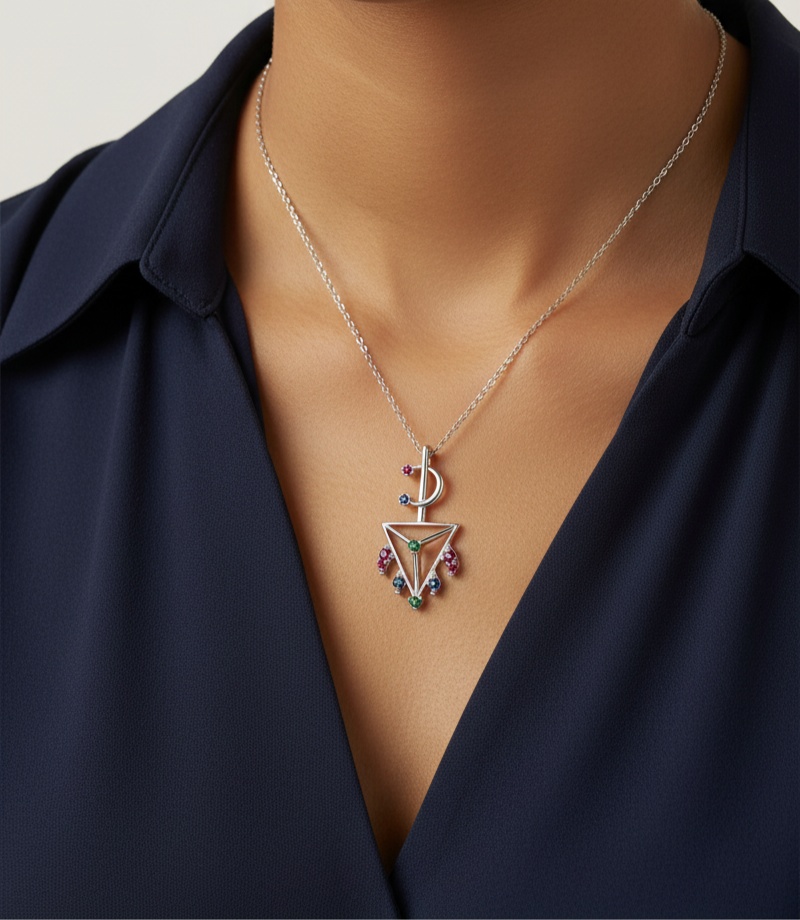 Flame d'AZOR set in 18K Gold