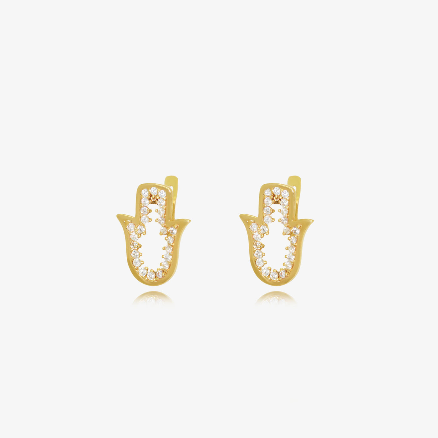 Boucles Open khmissa en Or 18K — image 1