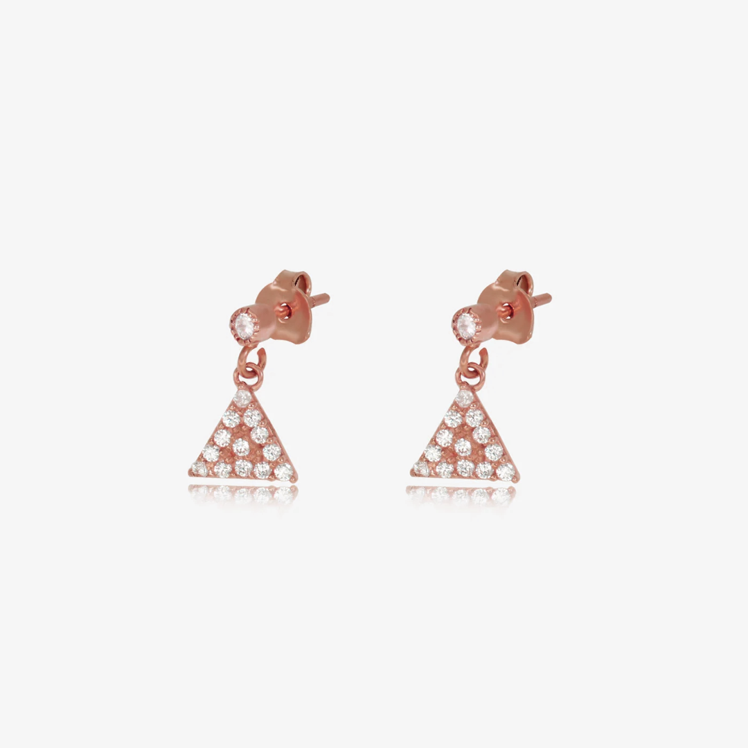 Boucle pyramide en Or 18K