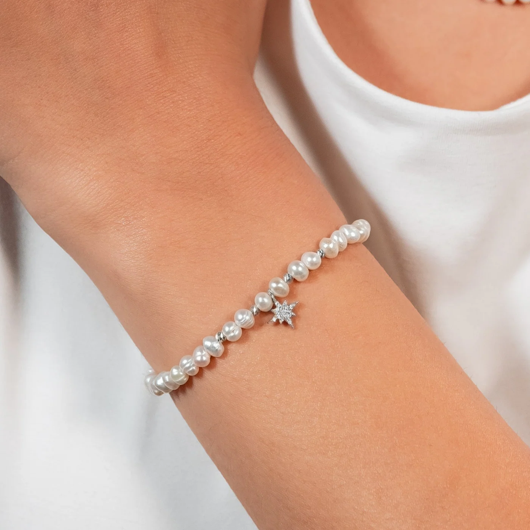 Bracelet espoir en Or 18K et perles de culture — image 2