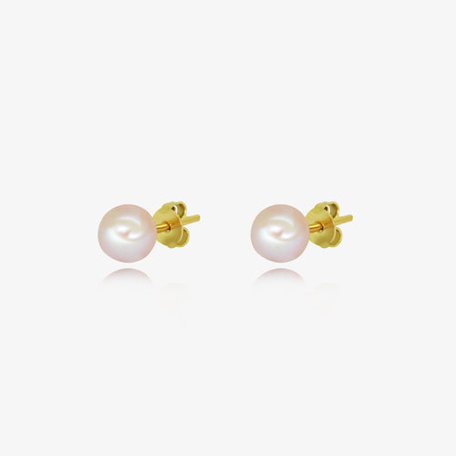 Boucle clou d'oreille perle en Or 18K – Azor