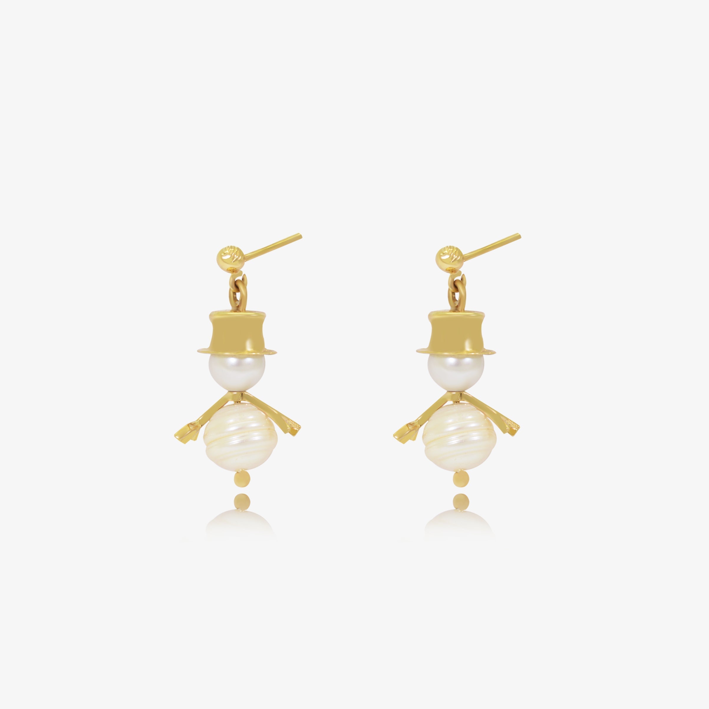 Boucle snowman en Or 18k